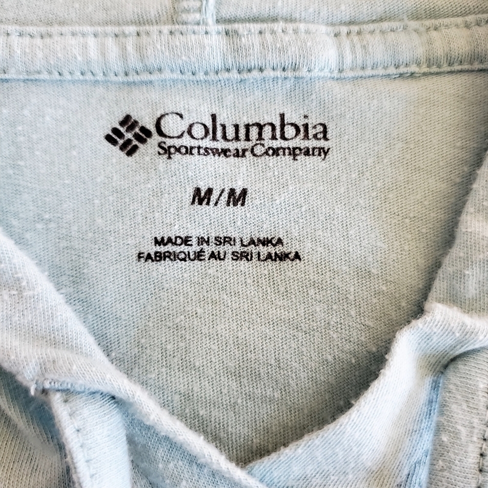 1357 * Columbia Lightweight Pullover Hoodie Light Green Size M - Picture 3 of 9